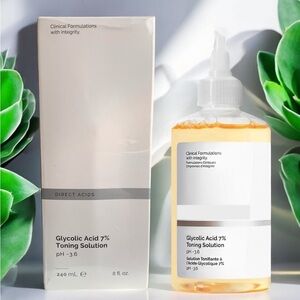 Glycolic Acid 7% Toning Solution 8 oz Direct Acids Radiant Skin Anti Aging/Acne